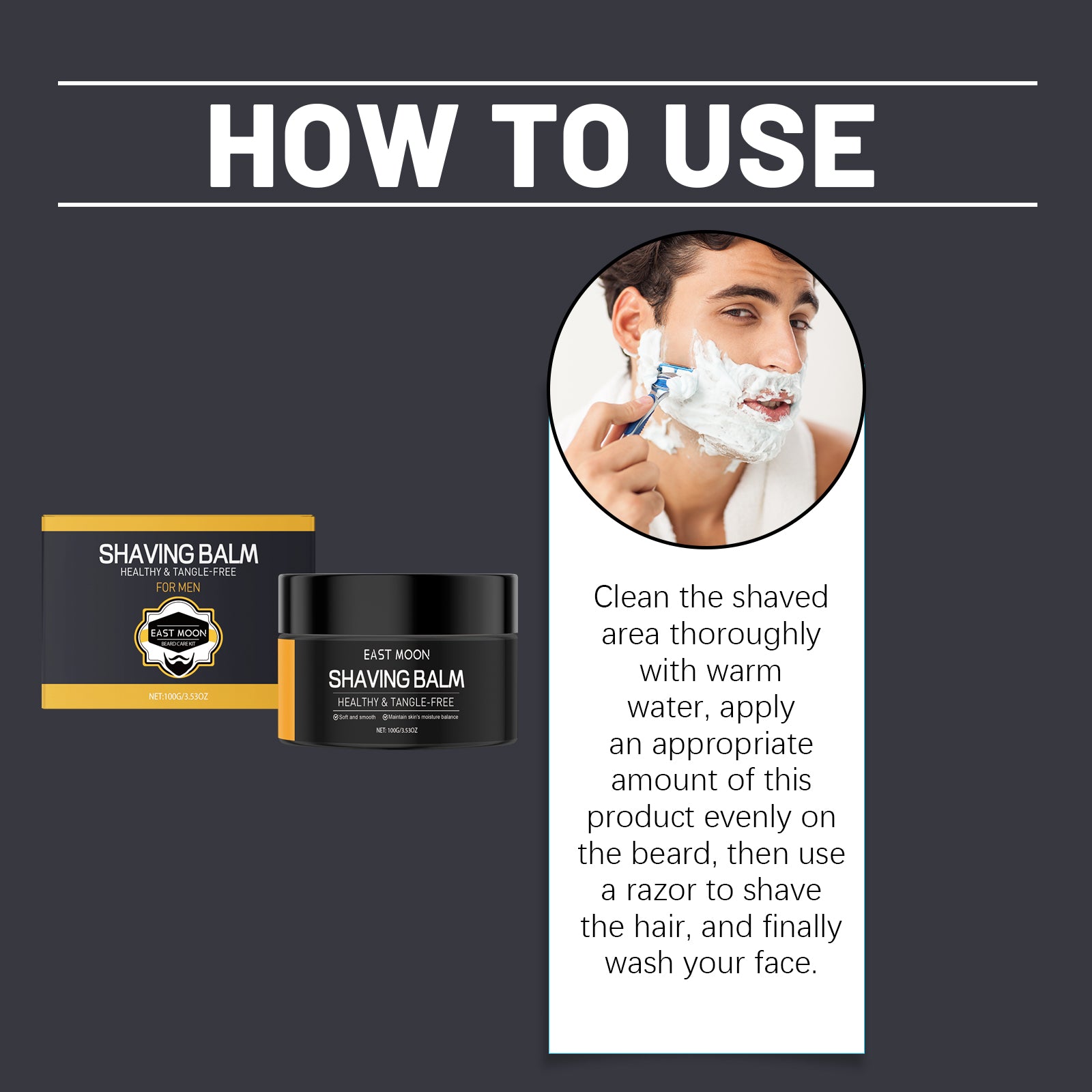 Shaving Cream Smooth, Comfortable, Moisturizing, Supple And Portable Refreshing Skin Care Shaving Cream